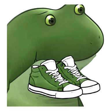Shark with shoes sticker
