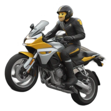 Chat sur moto sticker
