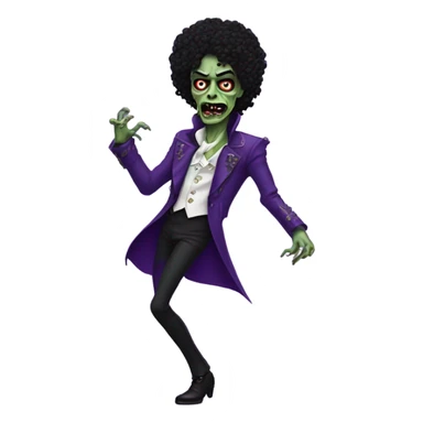 prince purple rain zombie dancing sticker
