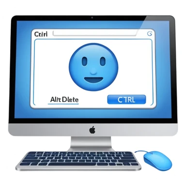 Ctrl Alt Delete sticker