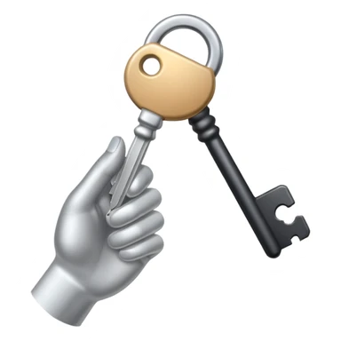 handing over the key sticker