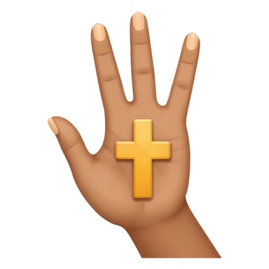hand placing a plus sign, symbolizing adding, clear emoji style sticker