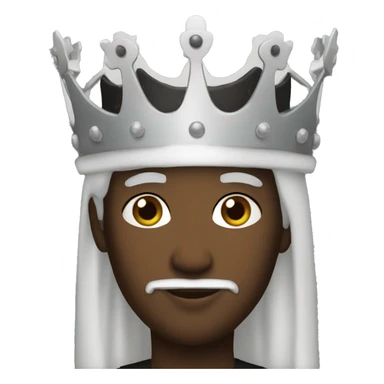 White king black queen sticker