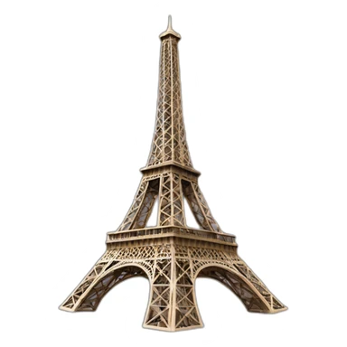Eiffel tower broken in half sticker