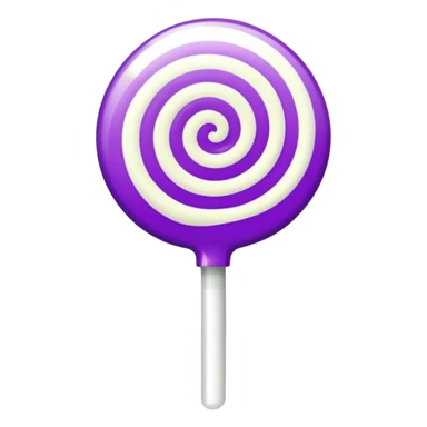 lolipop luminous purple and white sticker