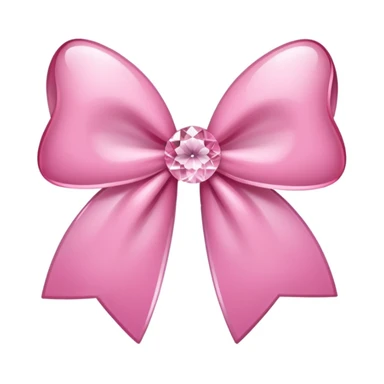 sakura bow with a crystal center sticker