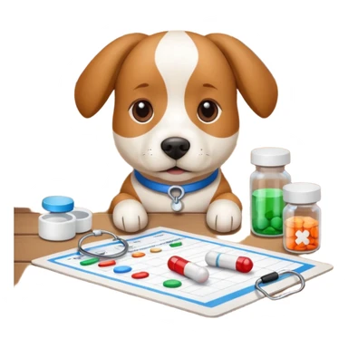 dog Medication Schedule sticker