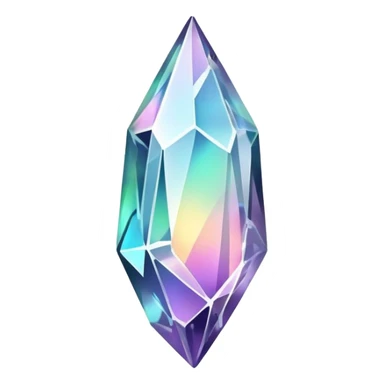 iridescent nebula crystal shard sticker