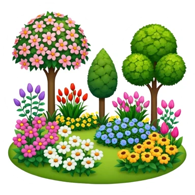 garden full of flower   sticker
