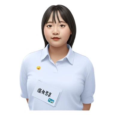 realistic portrait of a girl sticker