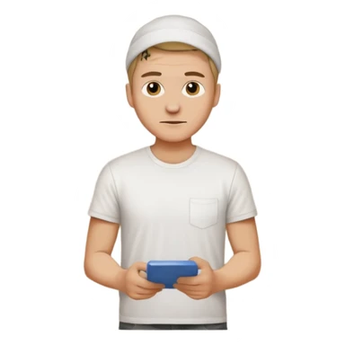 a man painting a wall   sticker