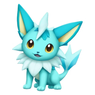 Kawaii Vaporeon-Glaceon-Pokémon full body sticker