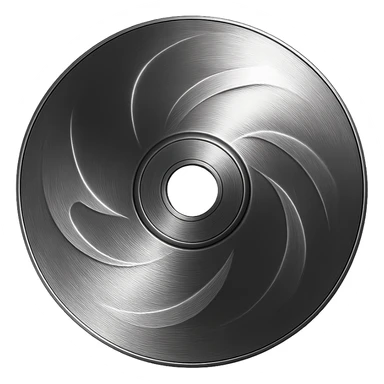 A minimalist CD disc with abstract pattern, glowing effect, pink color sticker