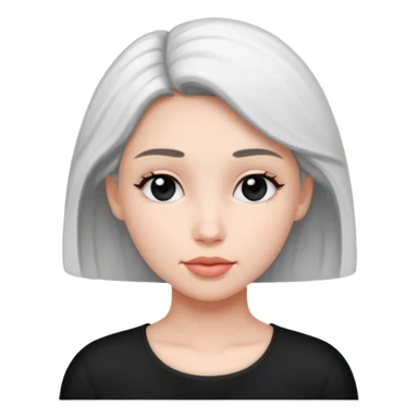 Tender Portrait female B&W sticker