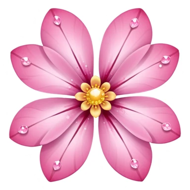 sakura flower with sparkles sticker