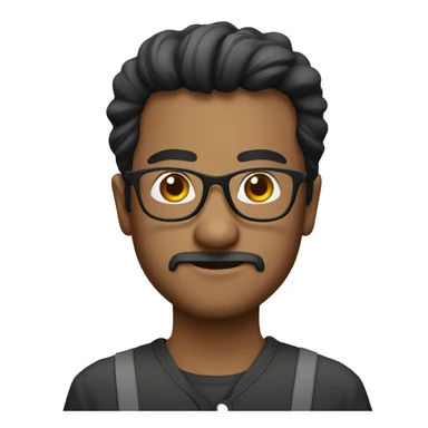 Uzair with glasses sticker