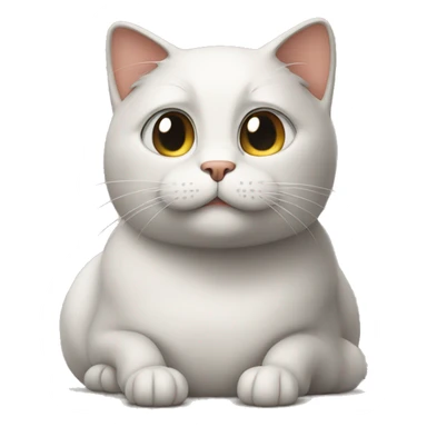 cat thinking about his life sticker