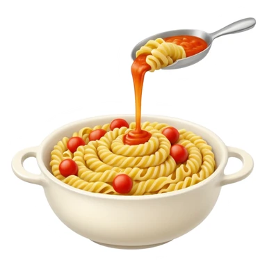 fusilli pasta bowl sticker