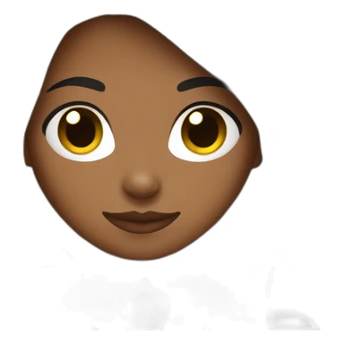 woman brown skin long dark hair with black cat sticker