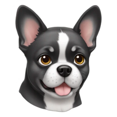 Pomsky-french bulldog sticker