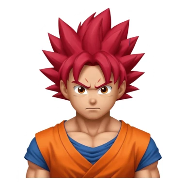 Goku super saiyan god sticker