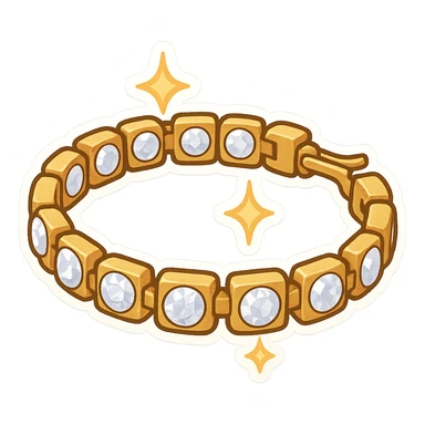 Luxury women’s tennis bracelet  sticker