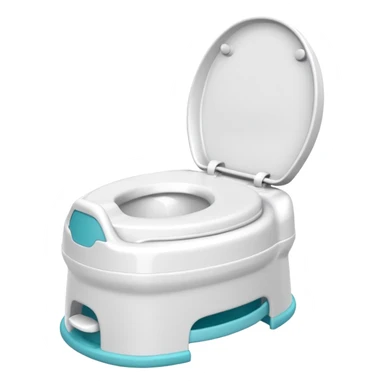Standard potty trainer for baby without a person on it. sticker