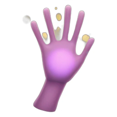 make a hand with an outgoing aura sticker