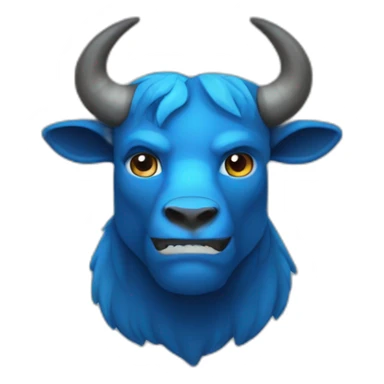 blue Minotaur sticker