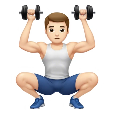 guy lying dumbbell flyes sticker