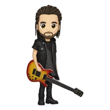 tom kaulitz guitariste du groupe tokio hotel sticker