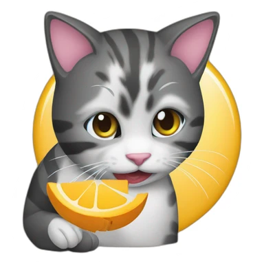 cat eating paypal logo sticker