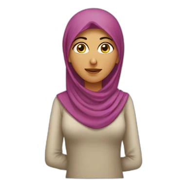 Arabic women supply chain sticker