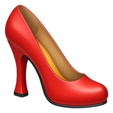 red shoe sticker