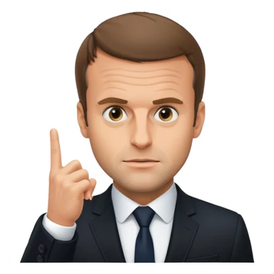 Emmanuel Macron qui fait un fuck   sticker