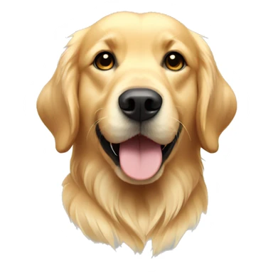 Golden retriever with halo  sticker