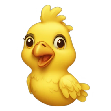Yellow chicken  sticker