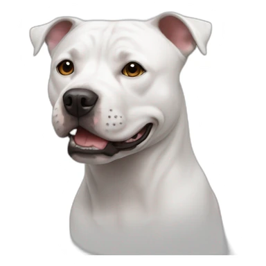 white-staffy sticker