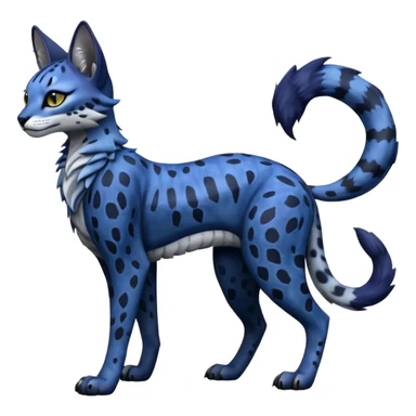 Epic complex knightly divine glorious futuristic detailed dark dusky gloomy deep gothic indigo, realistic Fakémon-Sprigatito-Floragato-Meowscarada-Trico-Sergal-Serval-Vernid-creature (full body) sticker