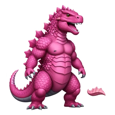 pink godzilla sticker