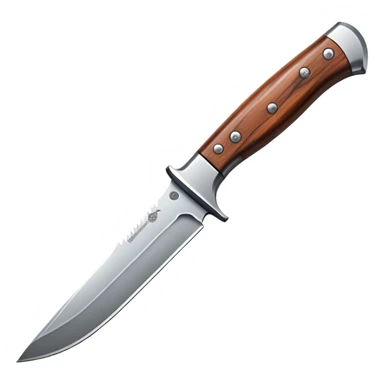 hunting knife with sharp edge sticker