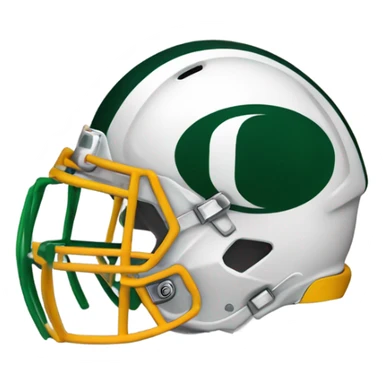 Oregon football helmet sticker