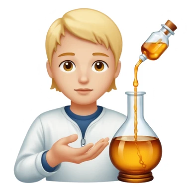 person dreaming of a dropper bottle sticker