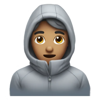 Me freezing in cold temperatures  sticker