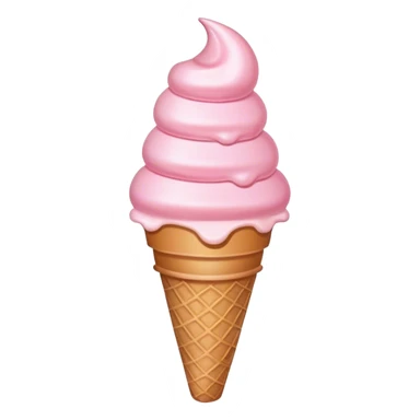 pastel pink icecream sticker