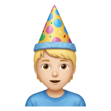 Emoji  (précisément celui-ci😅i)emoji goutte de sueur😅qui fête anniversaire  sticker