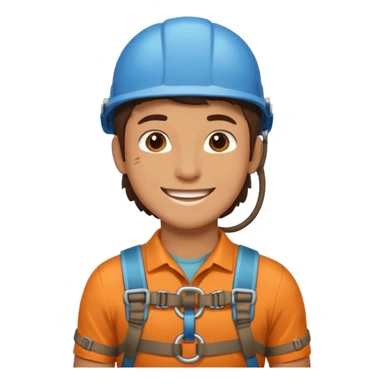 belayer with harness sticker