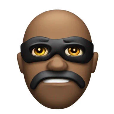 The well known robber emoji sticker