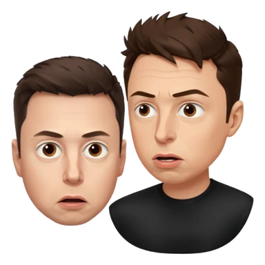 argument between Elon musk and Sam Altman sticker