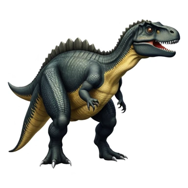 Black giganotosaurus with 1 tail sticker